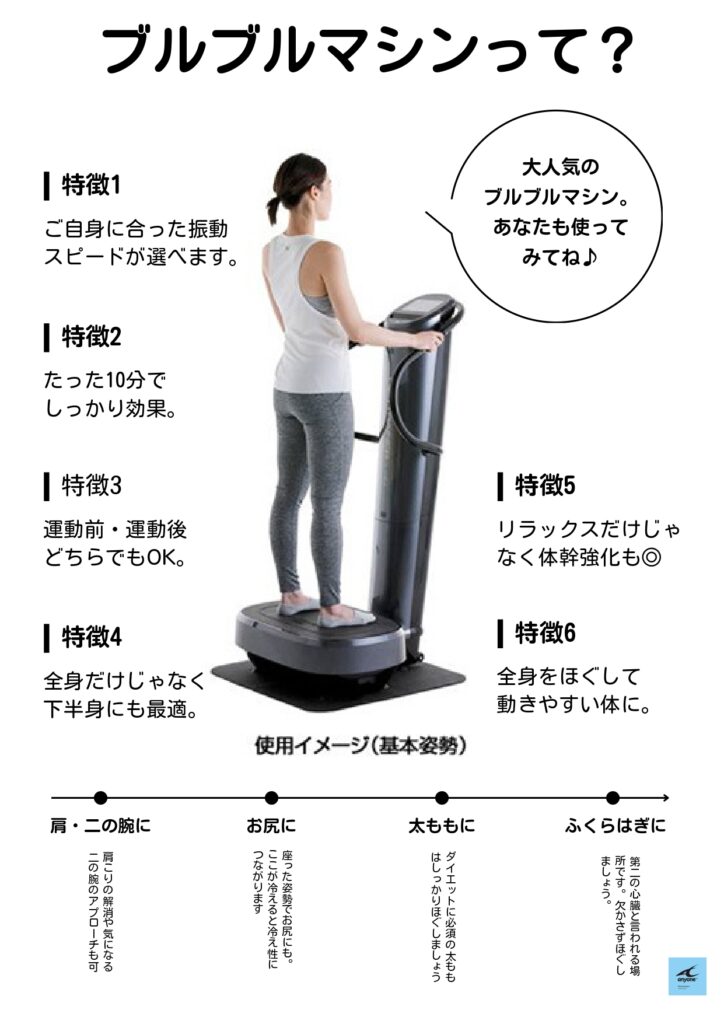 ブルブルマシンってなに？ | 小牧の女性専用パーソナルジム anyone